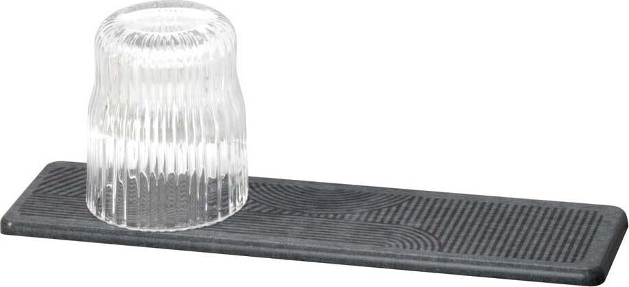 Šedá z křemeliny odkapávací podložka na nádobí 30x8 cm Damon – Wenko