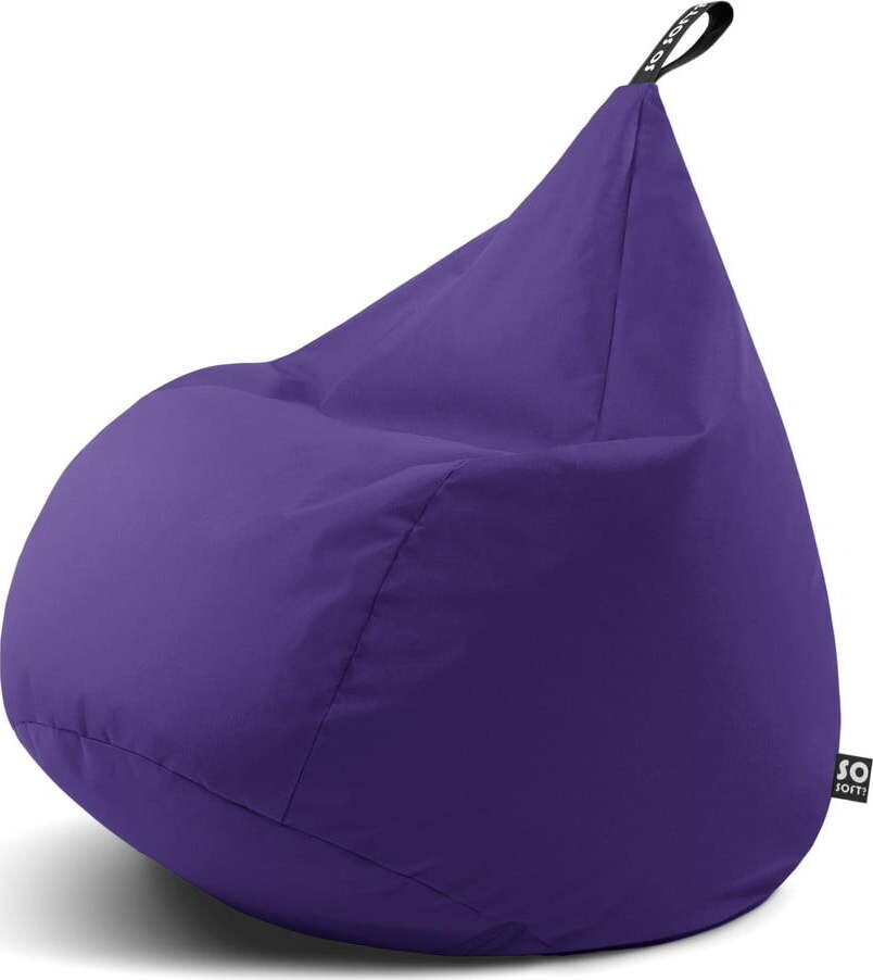 Fialový sedací vak Drop XL – So Soft?
