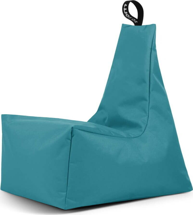 Tyrkysový dětský sedací vak Icy M – So Soft?