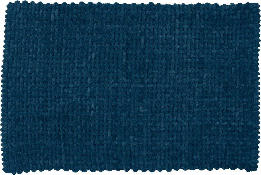 Tmavě modrá textilní koupelnová předložka 50x80 cm Covelo – Wenko