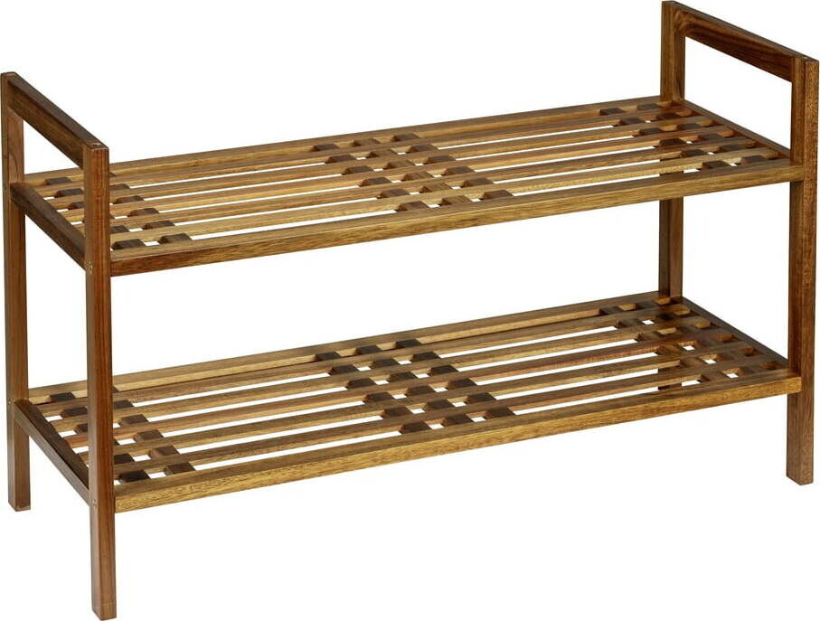 Stojan na boty z masivu akácie v přírodní barvě 69x40,5x27 cm Fondi – Wenko