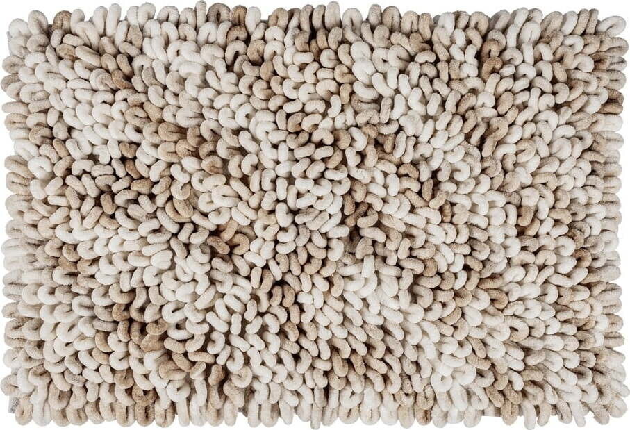 Béžová textilní koupelnová předložka 60x90 cm Lerici – Wenko