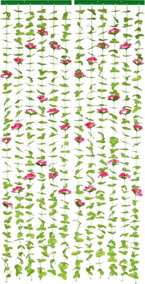 Červený/zelený závěs do dveří 90x190 cm Roses – Maximex