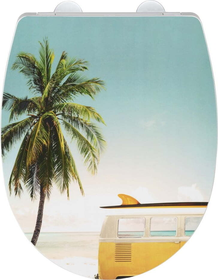 Záchodové prkénko s automatickým zavíráním 36,5 x 45 cm Corbara – Wenko