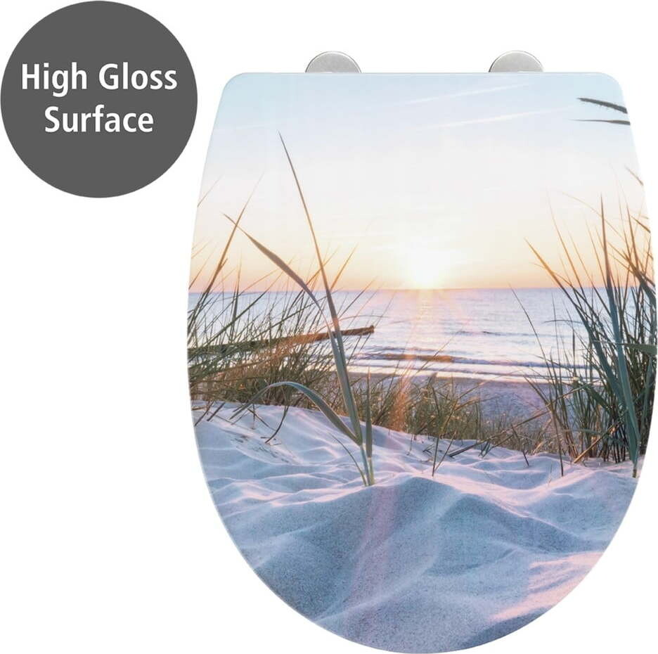 Záchodové prkénko s automatickým zavíráním 36,5 x 45 cm Baltic – Wenko