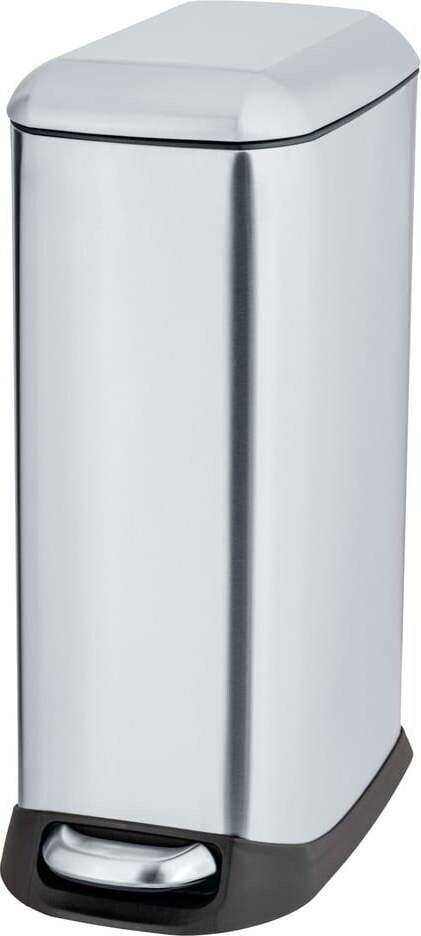 Nášlapný odpadkový koš z nerezové oceli ve stříbrné barvě 12 l Design – Wenko