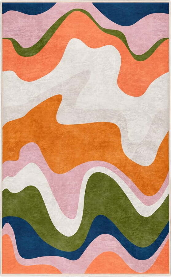 Oranžový pratelný koberec 160x230 cm Squiggly Orange – Mila Home