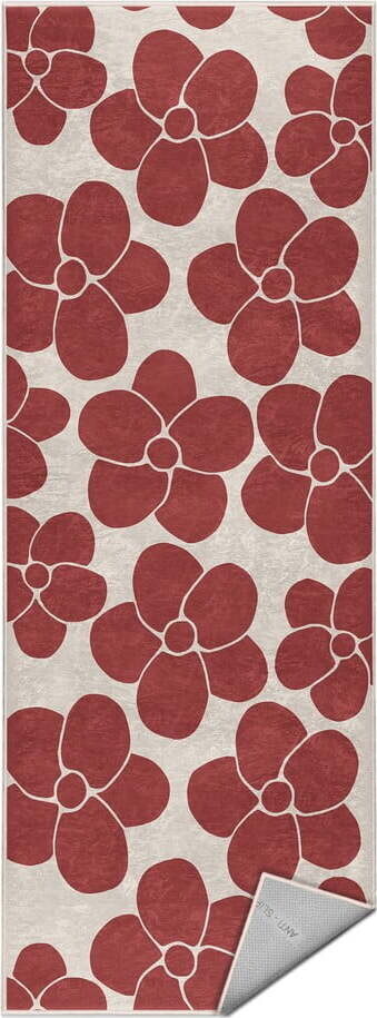Červený pratelný běhoun 60x230 cm Red Meadow – Mila Home