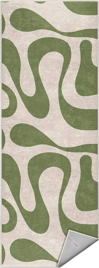 Zelený pratelný běhoun 80x200 cm Matcha Latte – Mila Home