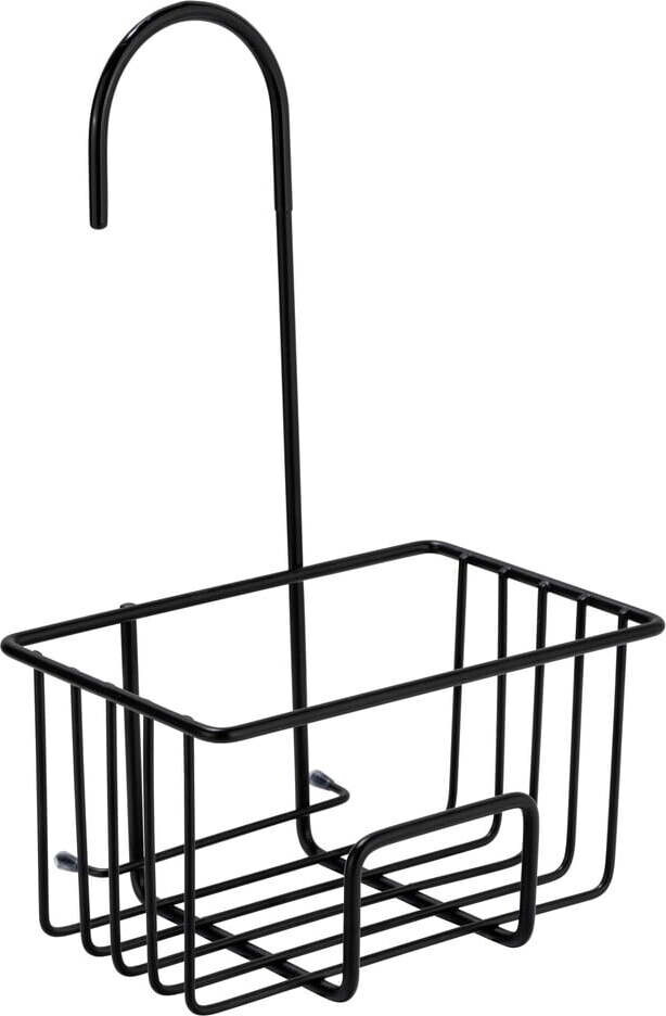 Černá závěsná koupelnová polička z nerezové oceli Milito – Wenko