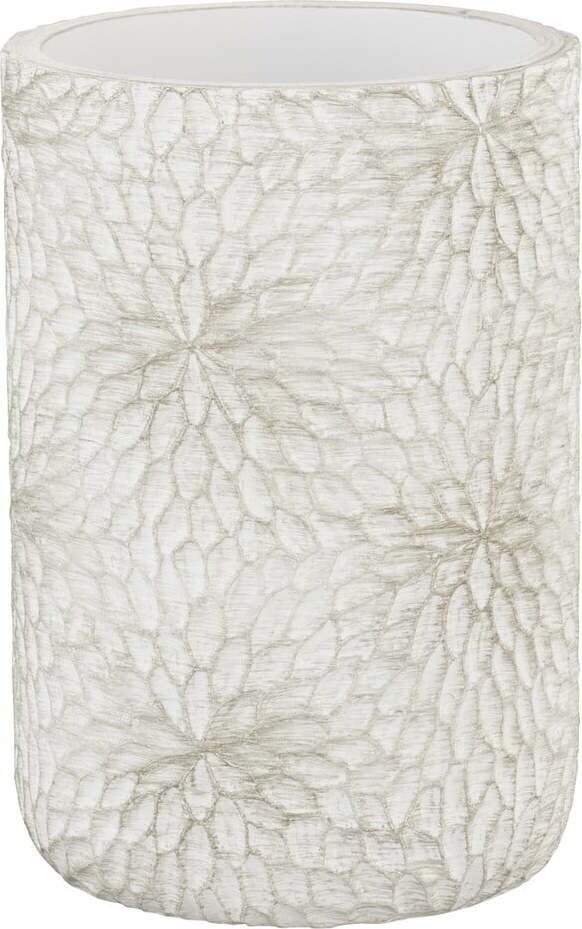 Bílý/ve zlaté barvě kelímek na zubní kartáčky z polyresinu Montalfano – Wenko