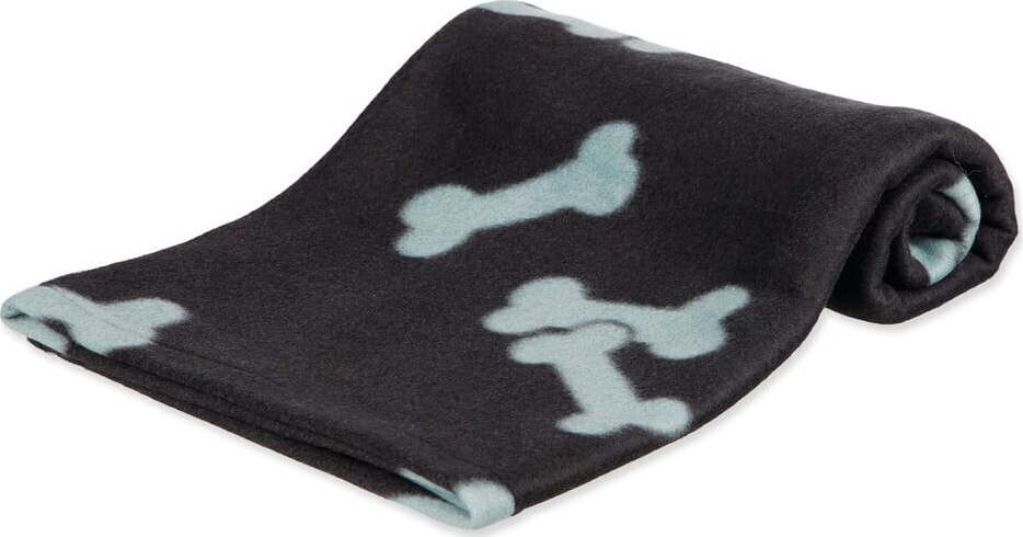 Černá fleecová deka pro psa 100x70 cm Trixie Barney – Plaček Pet Products