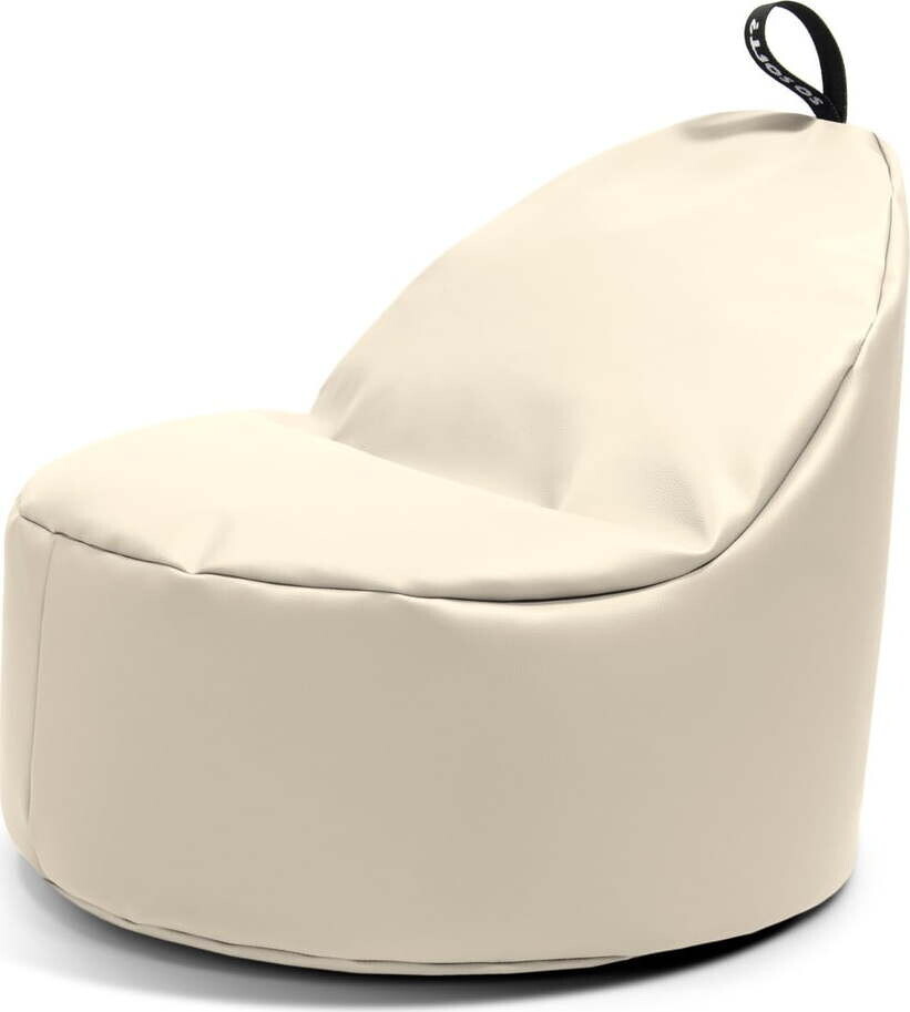 Béžový sedací vak z imitace kůže Round XL – So Soft?