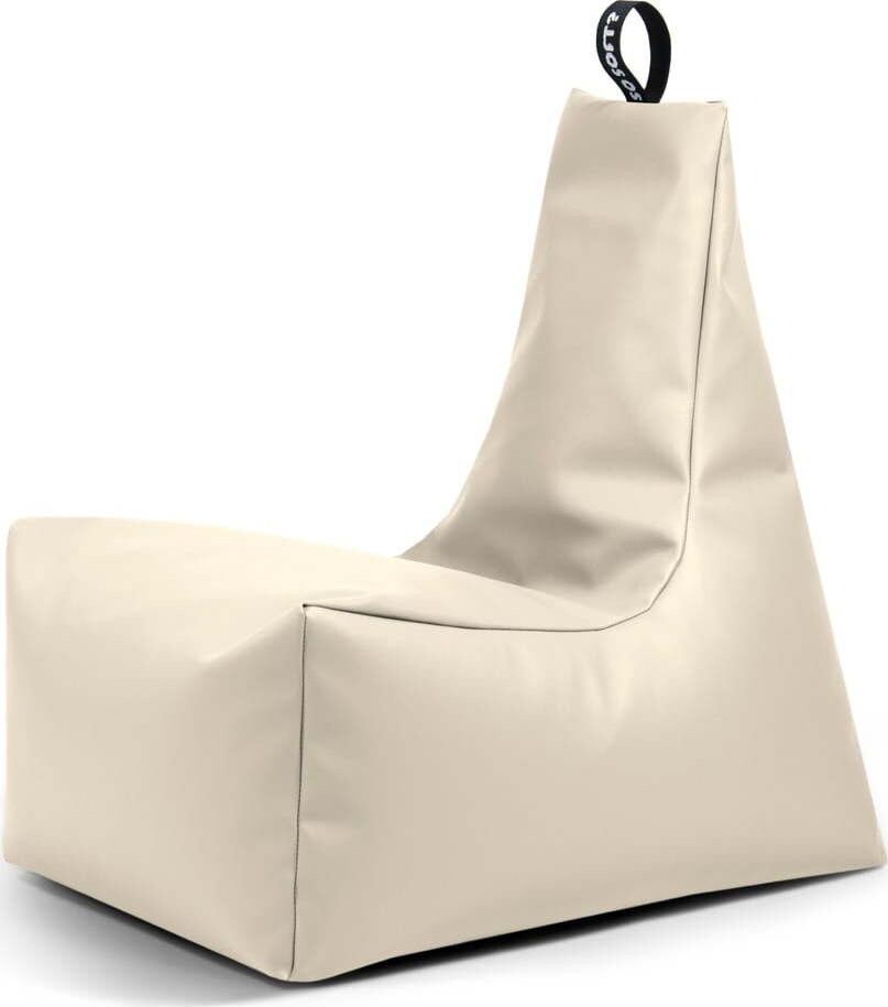Béžový sedací vak z imitace kůže Icy L – So Soft?