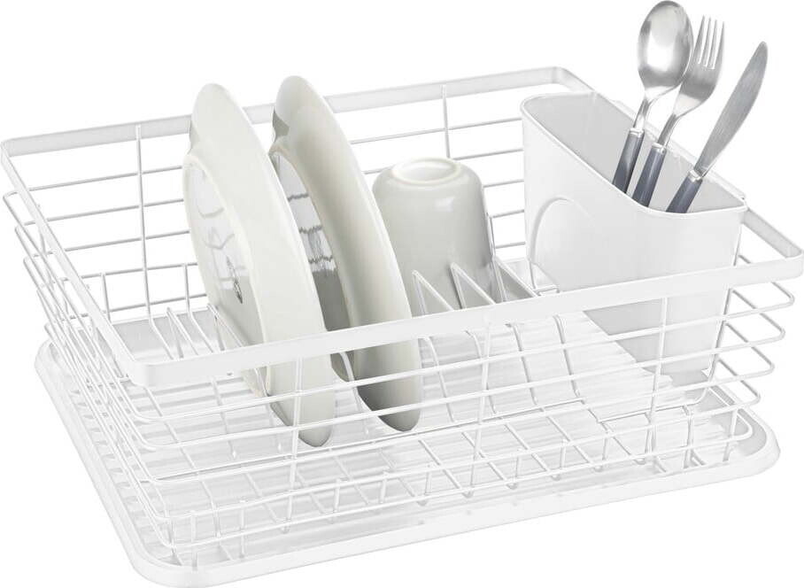 Bílý kovový odkapávač 36x30 cm Drip – Wenko