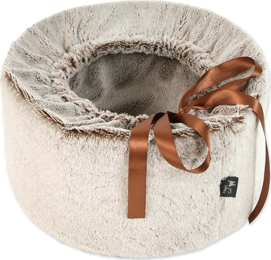 Světle hnědý pelíšek pro kočku ø 40 cm Magic Cat – Plaček Pet Products