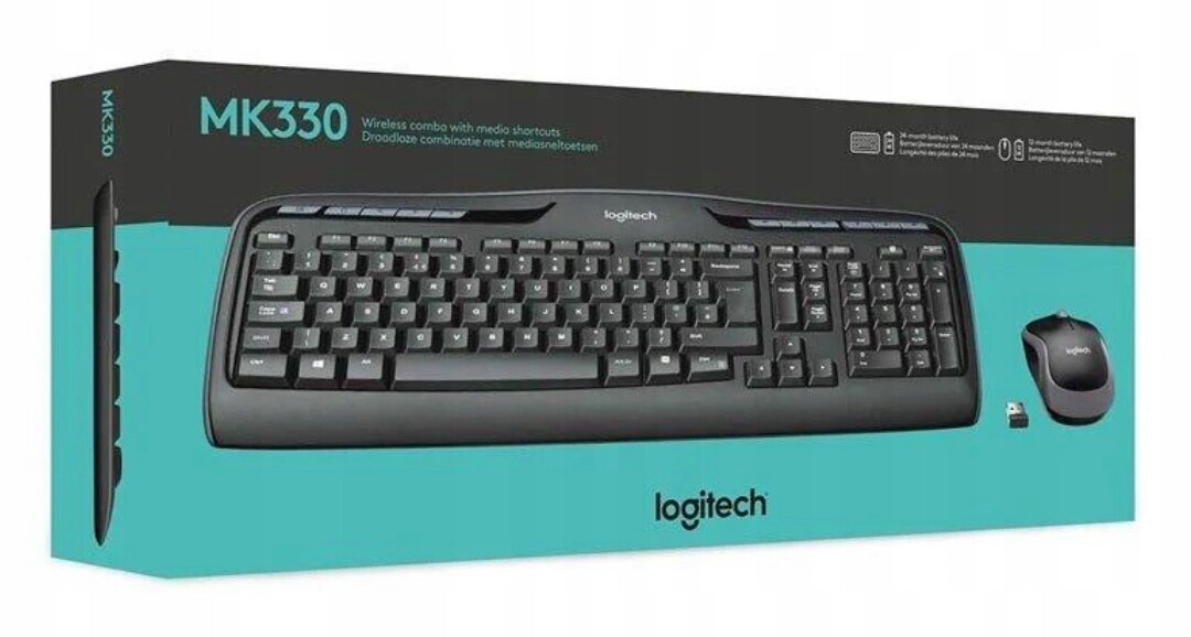 Sada klávesnice myši Logitech M330 Bezdrátová optická Qwerty 2,4 GHz