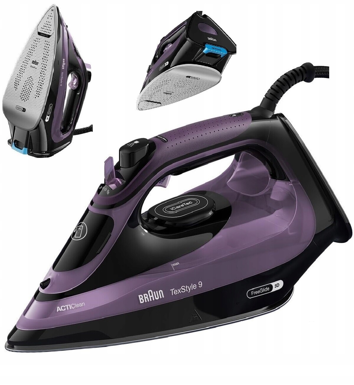 Žehlička parní žehlička 3100 W 260 g/min Braun TexStyle 9SI9 FreeGlid