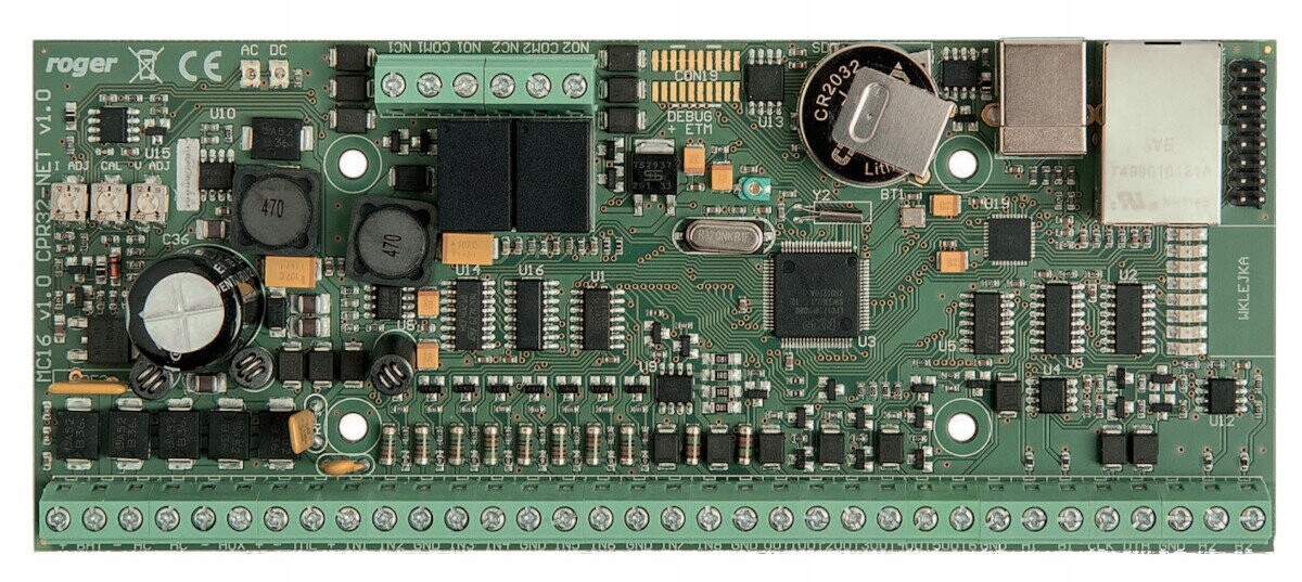 Kontroler pro konvenční výtahy Roger MC16-EVC-32