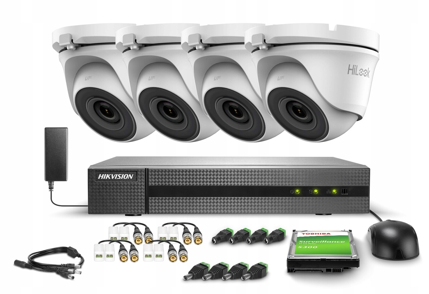 Sada pro monitorování Ahd 4x TVICAM-T2M 2Mpx IR20m FullHD Dwdr