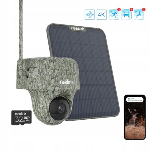 Venkovní otočná kamera Reolink Go Ranger Pt 8mpx 4K Gsm panel Lte 4G 3G