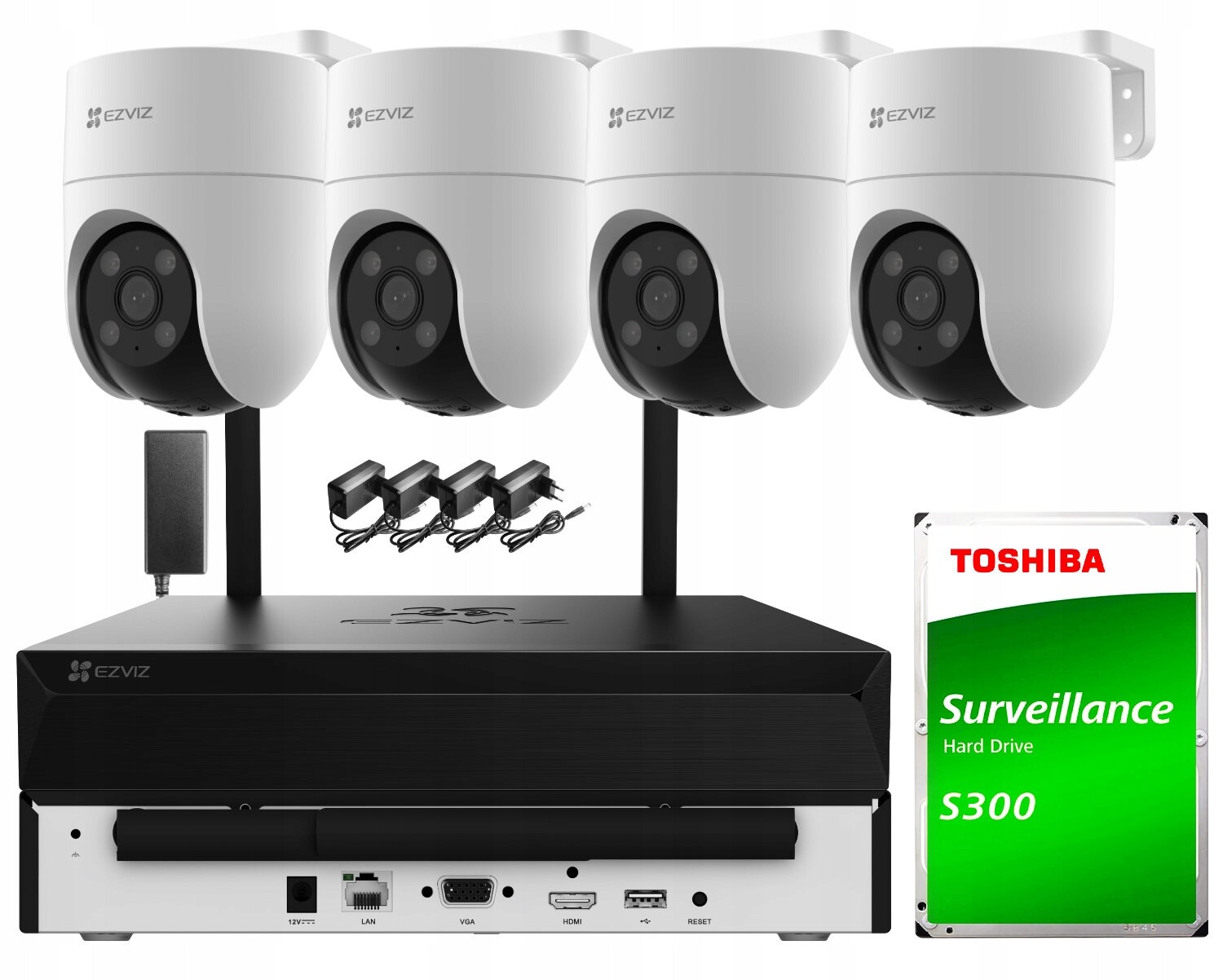 Sada pro monitorování Wi-Fi Ezviz 4x H8c 2K+