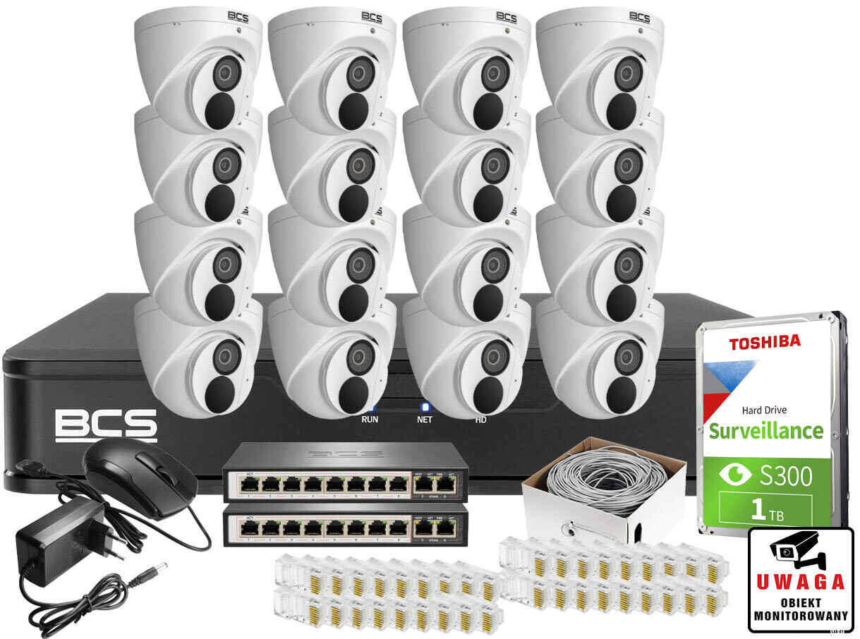 Monitorovací sada mateřské školy od firmy Ip 16x BCS-P-EIP24FSR3-Ai1