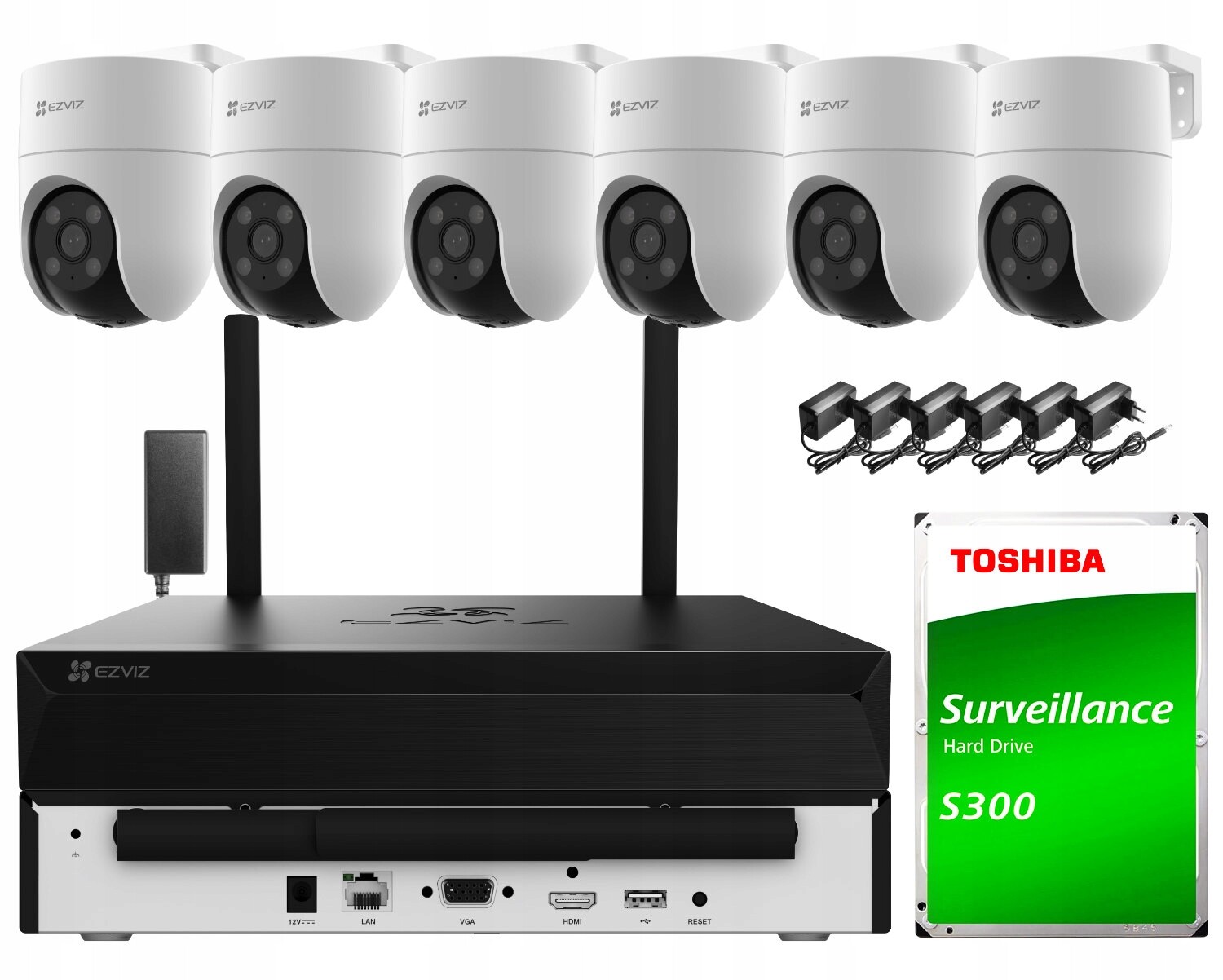 Sada pro monitorování Wi-Fi Ezviz 6x H8c 2K+