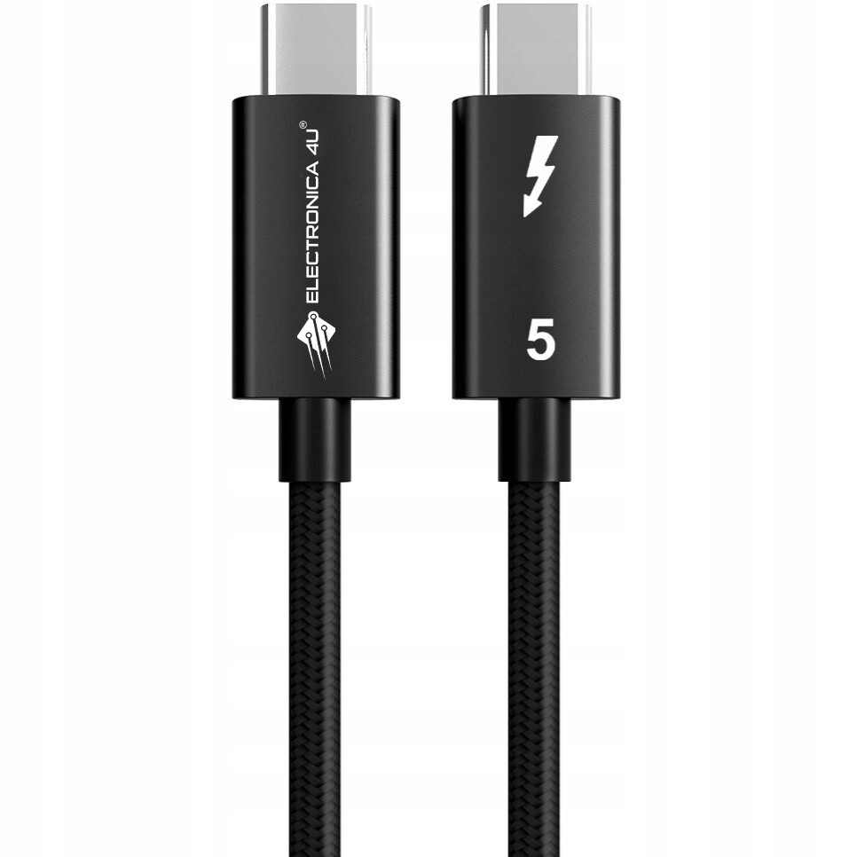 Rychlý přenosový kabel Thunderbolt 5 E-marker 120 Gb/s USB5 5.0 240W 2 m