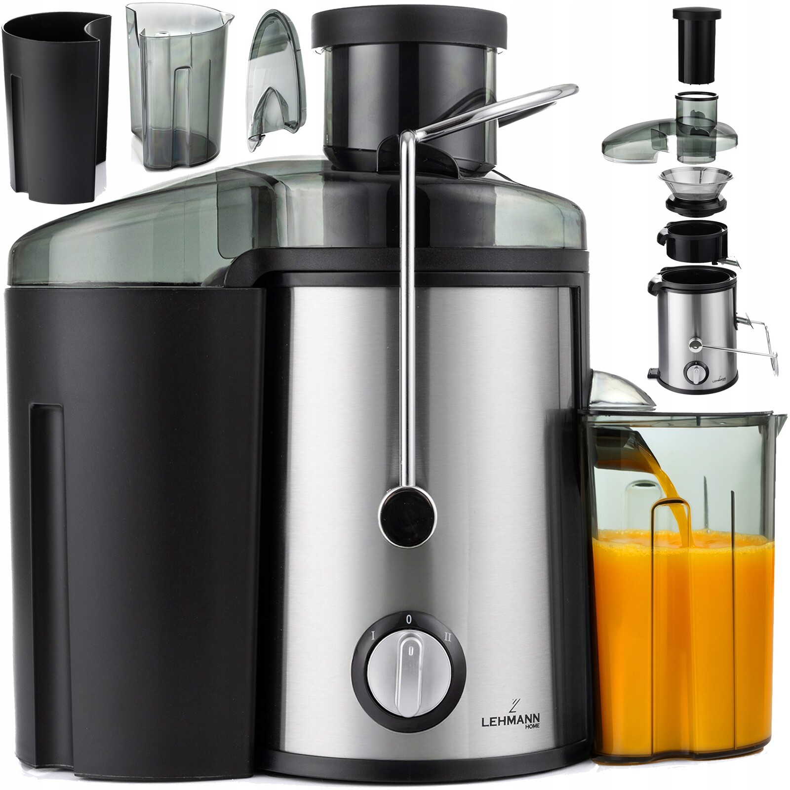 Odšťavňovač Na Ovoce A Zeleniny, Vysokootáčkový Odšťavňovač Lehmann, Velký Otvor