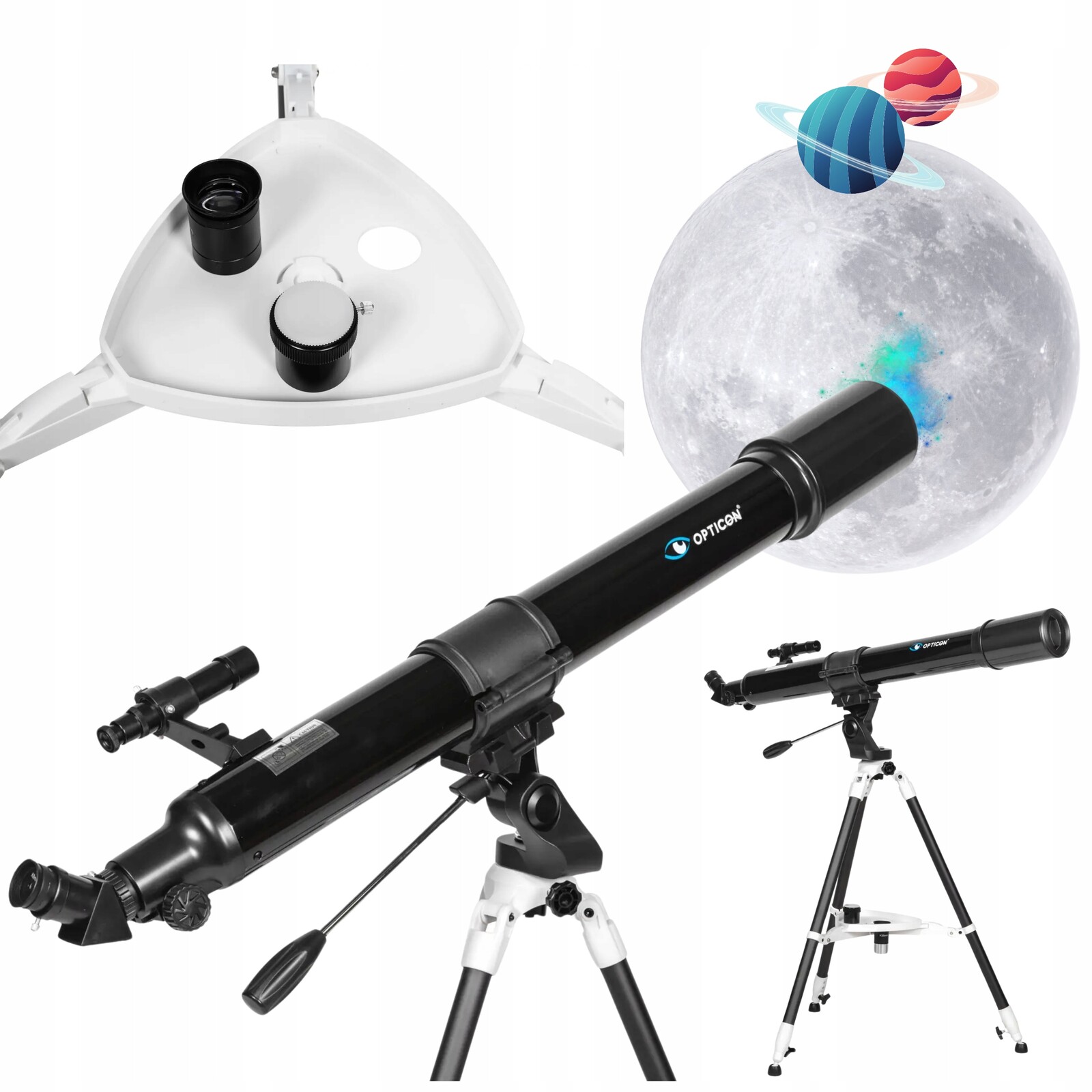 Astronomický čočkový dalekohled Opticon 80F900AZ1 příslušenství