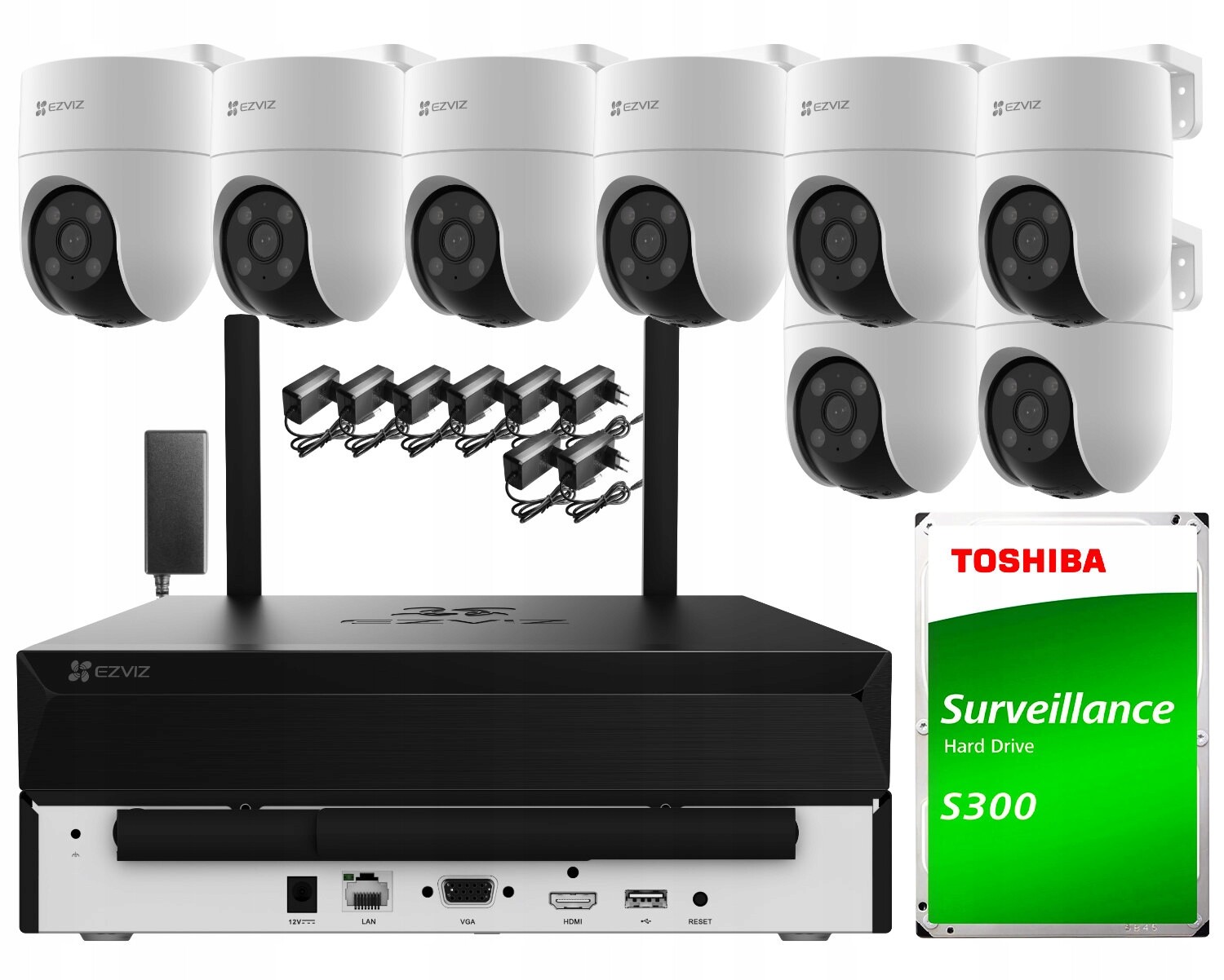 Sada pro monitorování Wi-Fi Ezviz 8x H8c 2K+