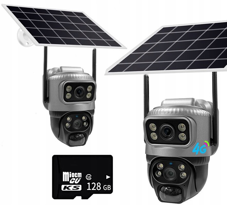 Venkovní solární otočná kamera 8MP Gsm 4G