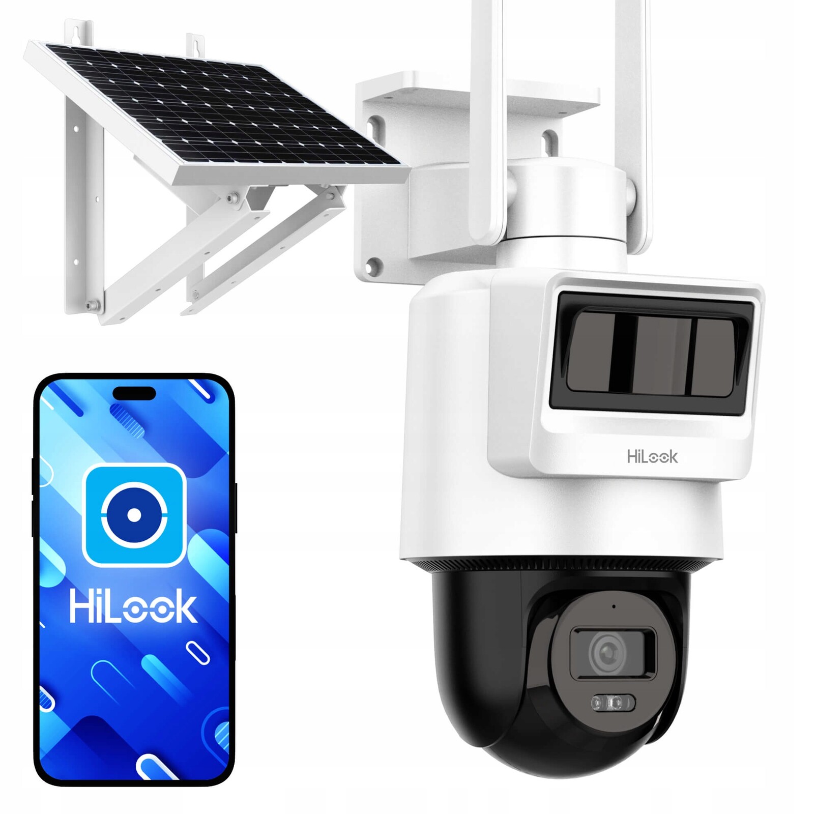 Otočná kamera PTZ-S4-4G 4Mpx 4G Lte Wifi Ir 30 m solární panel mirofon