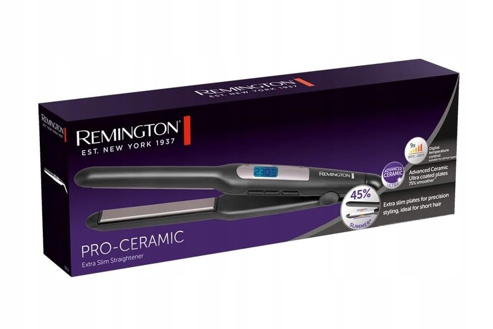 Žehlička Na Vlasy Remington S5515 ProCeramic Extra Slim 230 stupňů Úzké destičky