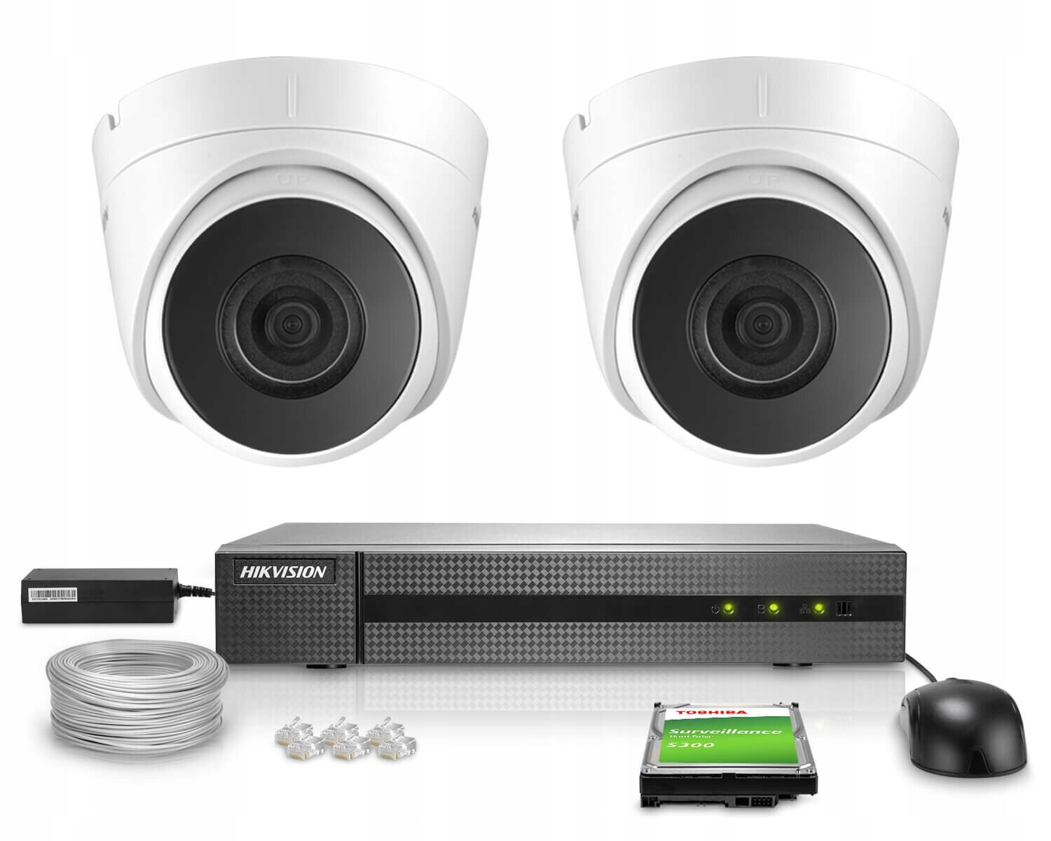 Ip monitorovací sada 2x IPCAM-T4/DS-2CD1341G0-I/PL 4Mpx Ir 30 m