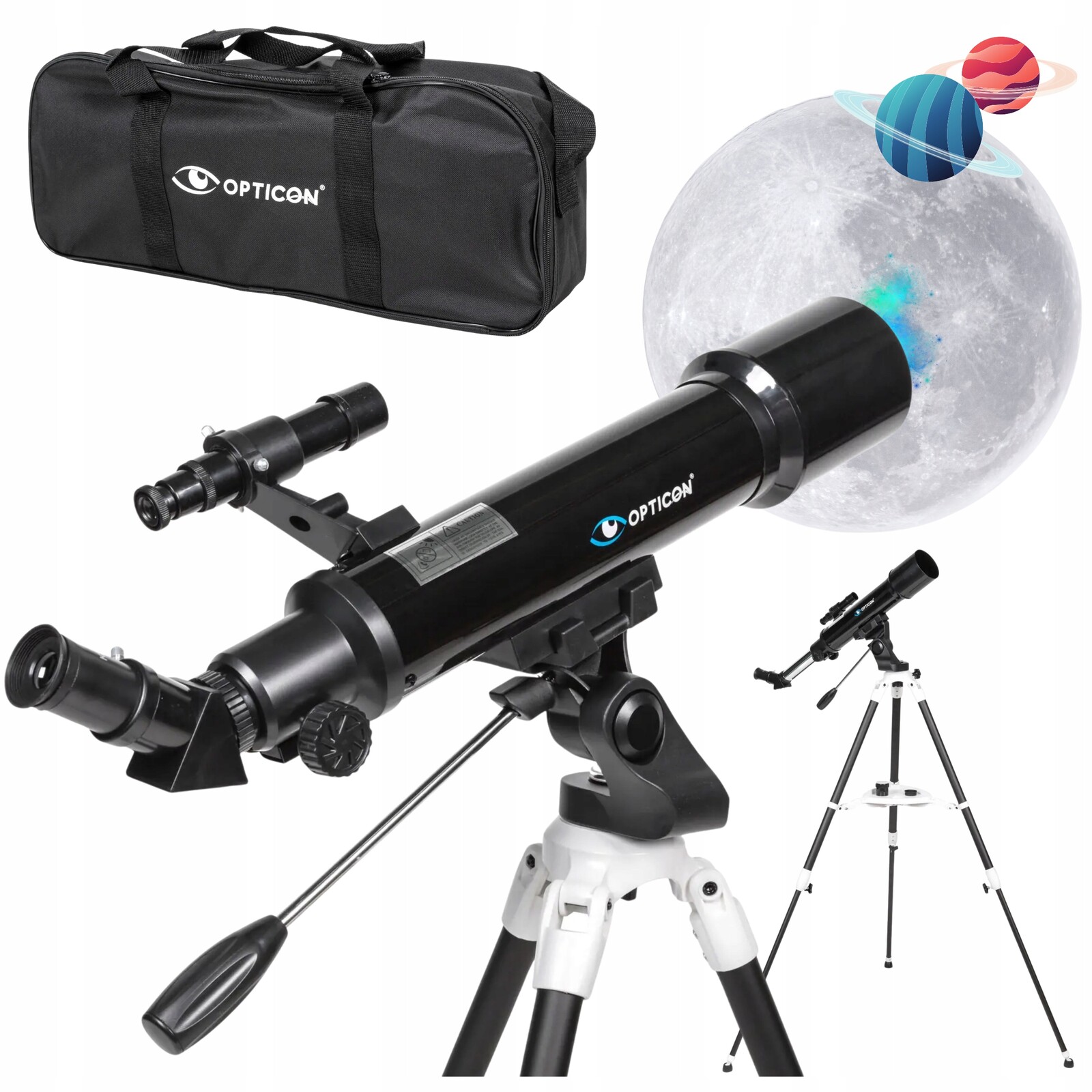 Astronomický čočkový dalekohled Opticon 80F500AZ1 příslušenství