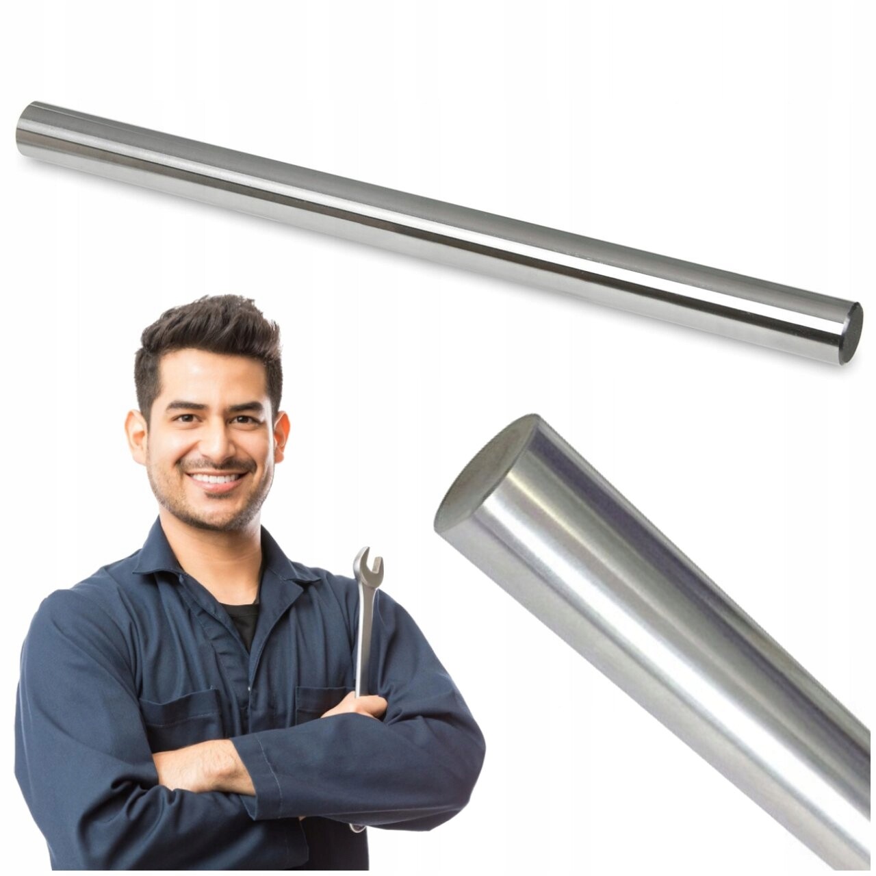 Lineární válec Nerezový W25 fi 25 mm L=500 mm Cnc vedení