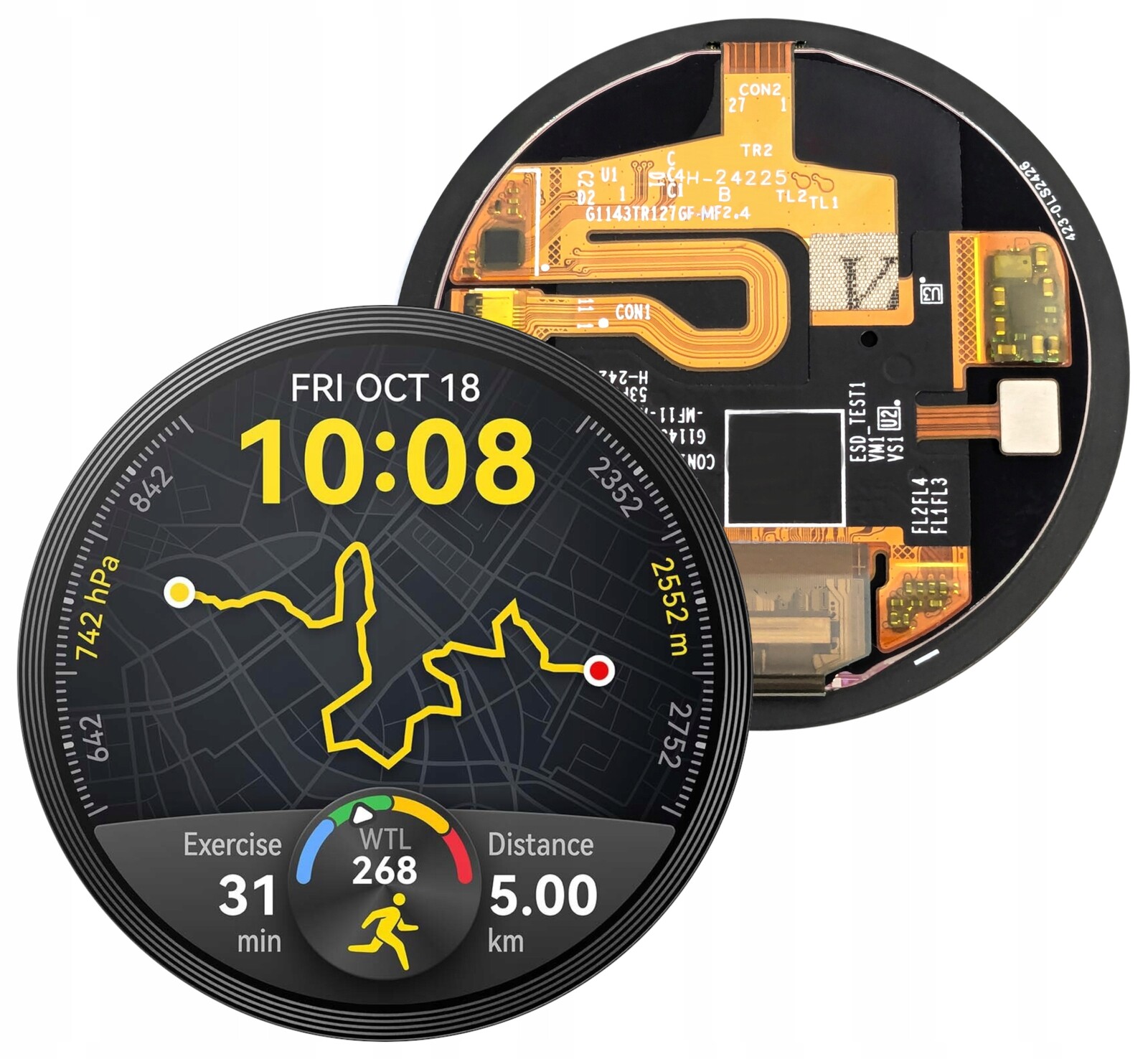 Originální displej pro Huawei Watch GT5 Pro Active 46 mm LCD Vili-B29F