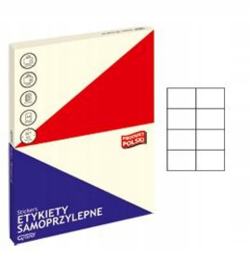 Samolepicí kancelářská Samolepky Indexovací bílá 105 x 74 Grand