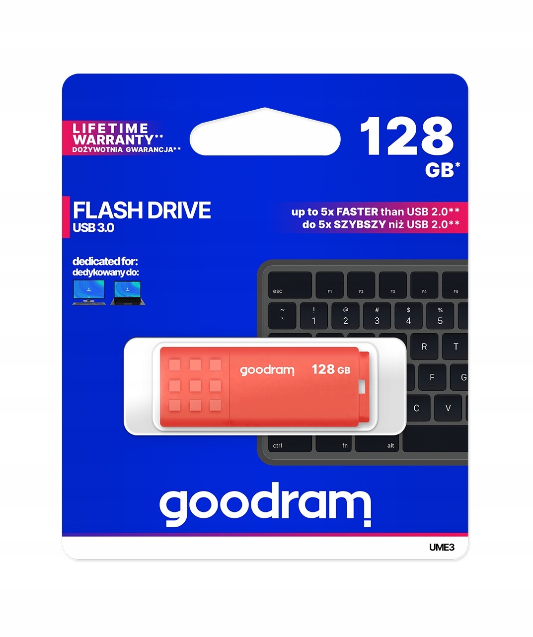 TGD-UME31280O0R11 Usb flash disk Goodram Usb 3.0 128 Gb
