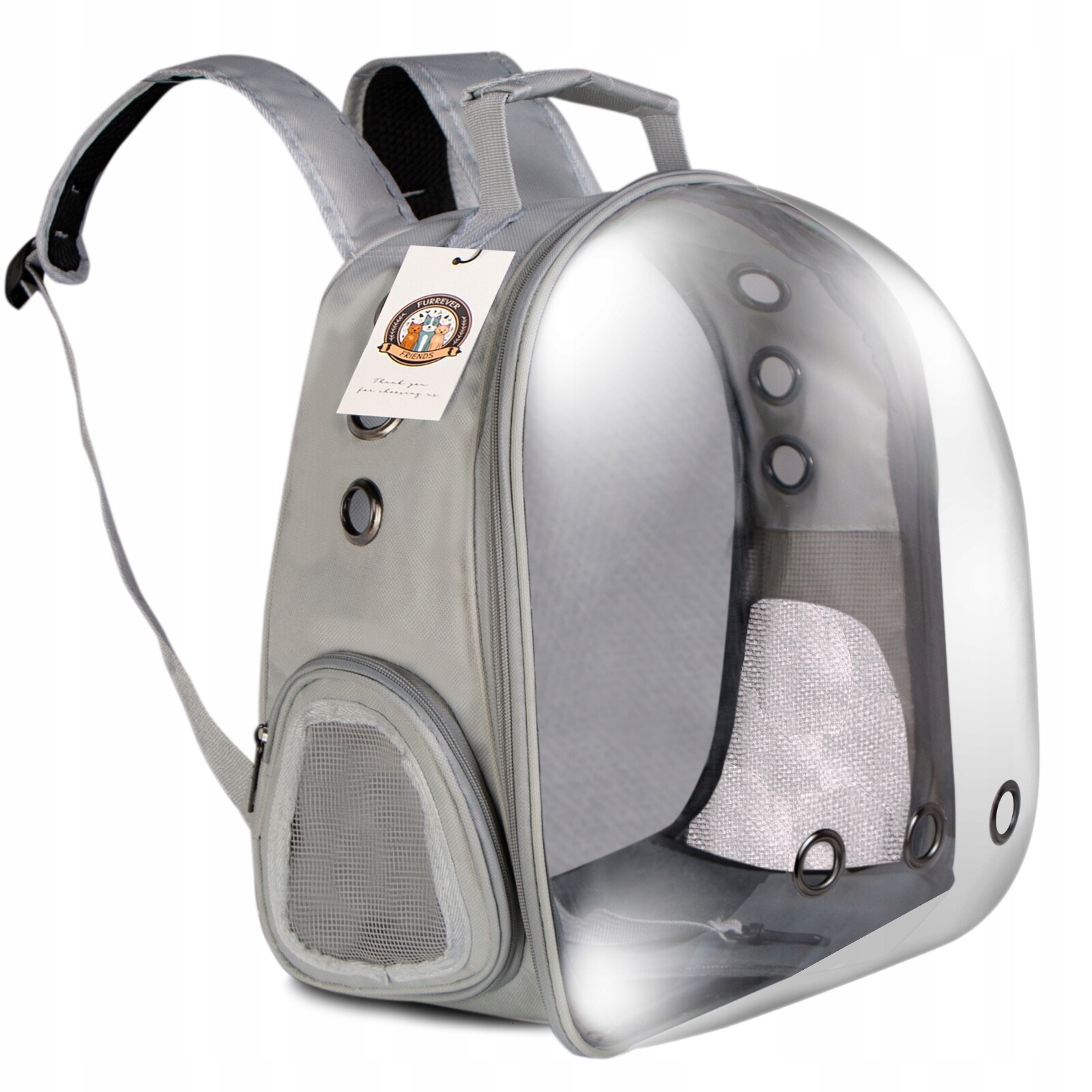 Batoh Přepravka Pro Kočky Psa Na Cesty Veterinář 8 Kg Šedý