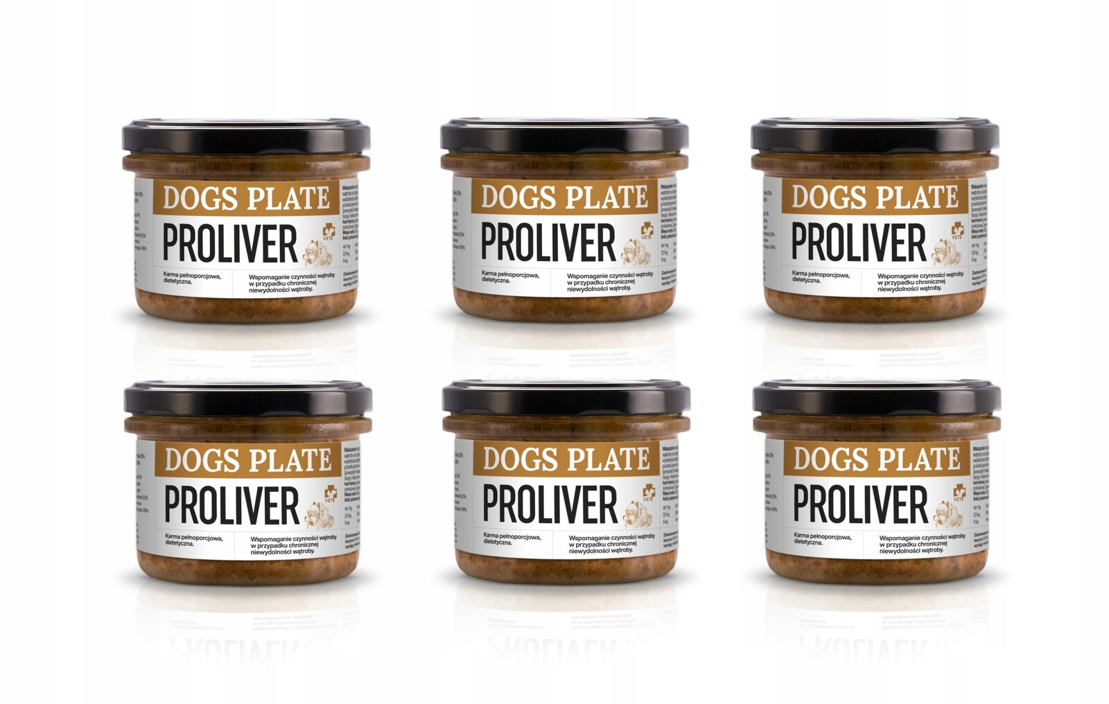 Dogs Plate Proliver – krůta na nemocná játra 6 x 180 g