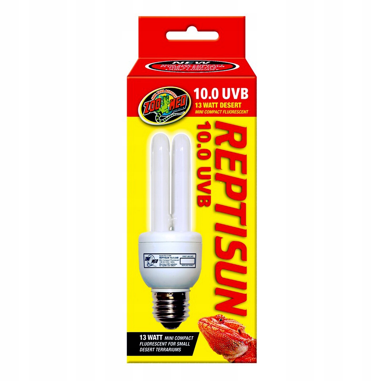 Žárovka Uvb Uva Lampa 13W Pro Plazy Terária Vitamín D3 Vápník E27
