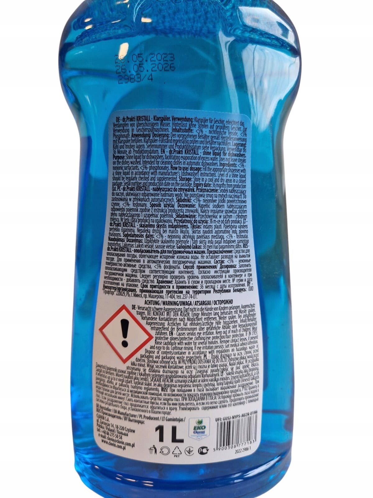 Dr.Prakti Clovin leštidlo do myčky nádobí 1L