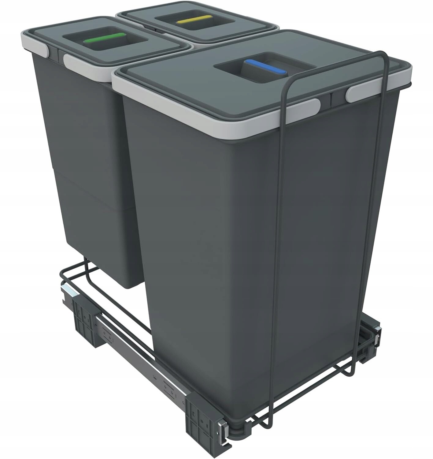 Sada košů na třídění odpadků do skříně, 3 koše Elletipi