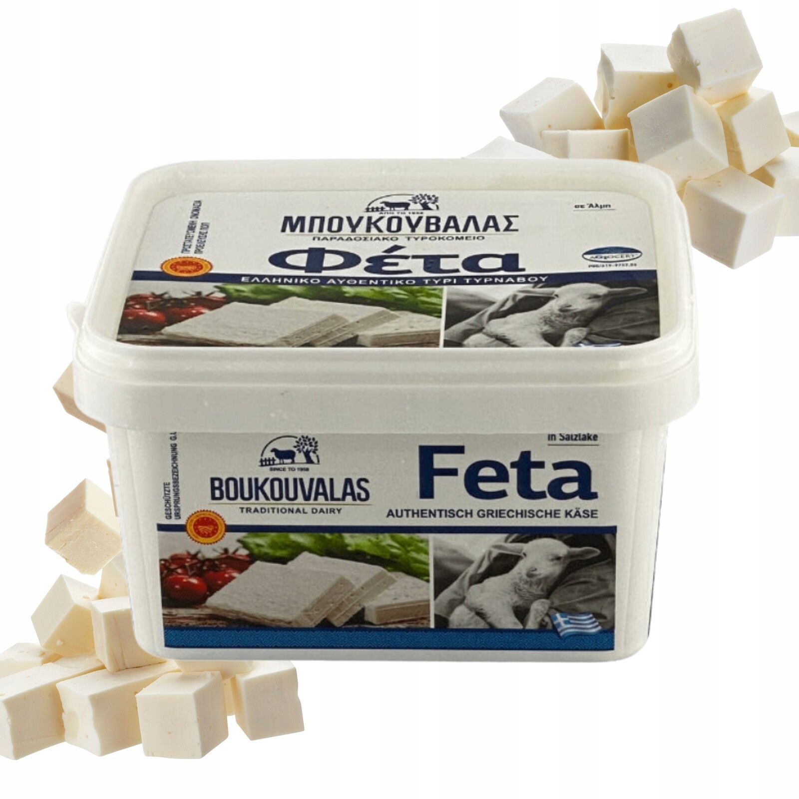 Nejlepší řecká Feta Boukouvalas 1 kg svěží