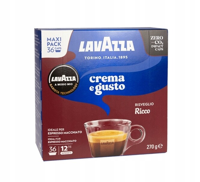 Kapsle pro Lavazza A Modo Mio Lavazza Crema e Gusto Ricco 36 ks