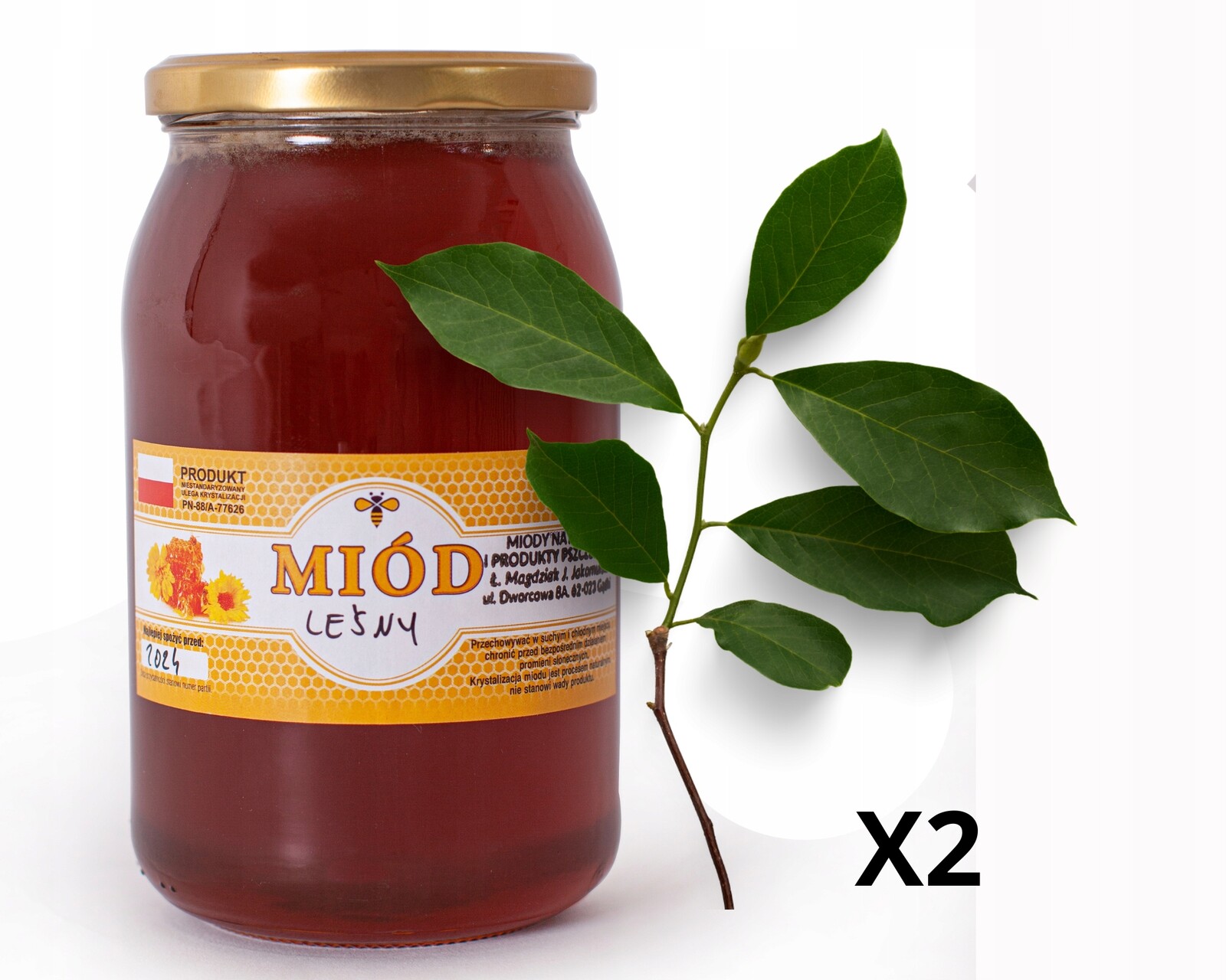 Lesní med 3x 1KG Spad listový a Mnohokvětý
