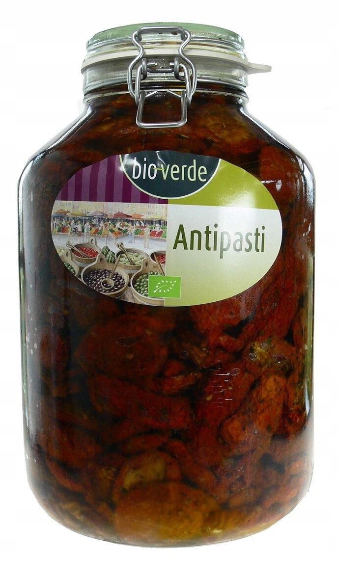 Rajčata sušená na slunci v bio oleji 4,75 kg sklenice bio verde